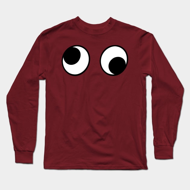 Googly Eyes Long Sleeve T-Shirt by The Adult Nerd